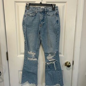 BDG Size 25 Distressed Light Blue Women's Jeans